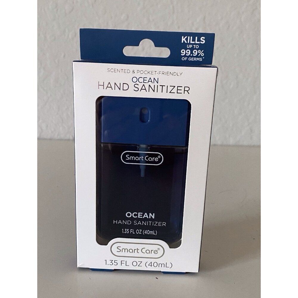 Smart Care Hand Sanitizer Spray‎ 1.35 Fl Oz Ocean Scented Pocket Friendly NEW